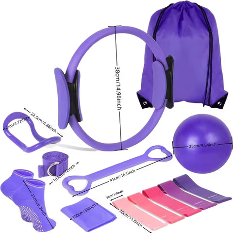 13 Pcs Portable Pilates Ball Set
