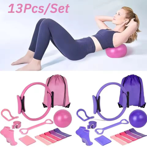 13 Pcs Portable Pilates Ball Set