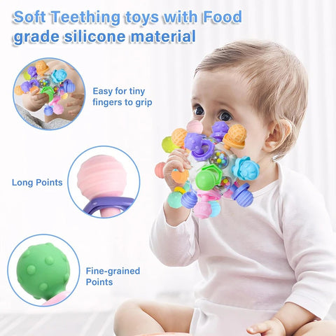 Rotating Rattle Ball Grasping Activity