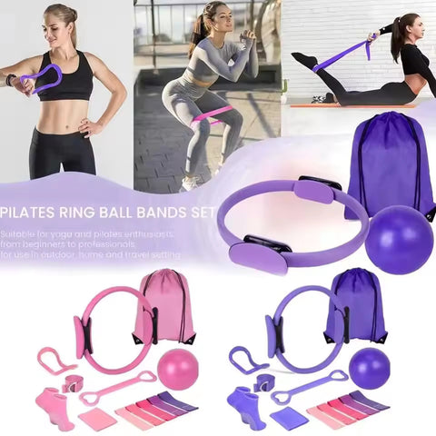 13 Pcs Portable Pilates Ball Set