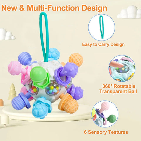 Rotating Rattle Ball Grasping Activity