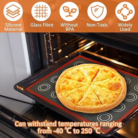 PERFORATED SILICONE BAKING MAT NON-STICK OVEN SHEET