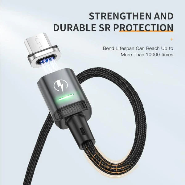 KUULAA LED MAGNETIC USB CABLE 3A FAST CHARGER