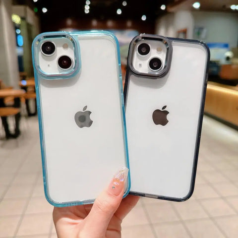 LUXUCY ACRYLIC METAL LENS PROTECTION CLEAR CASE