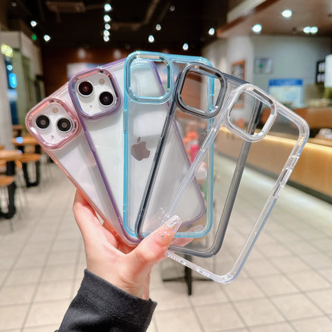 LUXUCY ACRYLIC METAL LENS PROTECTION CLEAR CASE