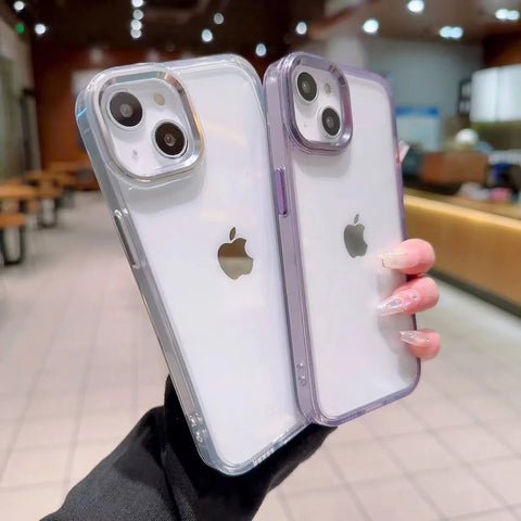 LUXUCY ACRYLIC METAL LENS PROTECTION CLEAR CASE