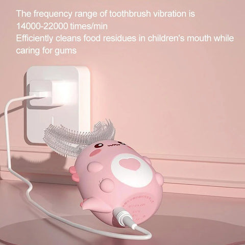 Children U-shaped Electric Toothbrush 360 Degrees