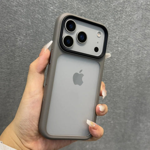 Luxury Shield Matte Transparent Phone Case for iPhone