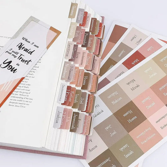 5 Sheets Bible Index Tabs