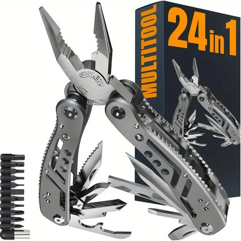24-in-1 Professional Multi-tool – Compact Survival Gear