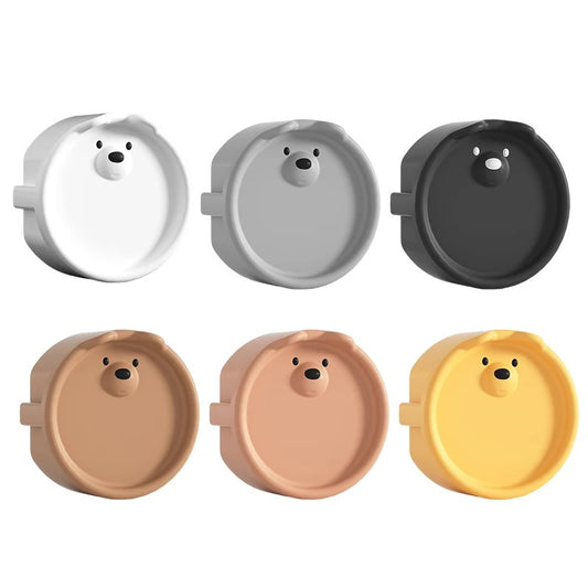 5Pcs White Bear Baby Safety Socket Protection Covers