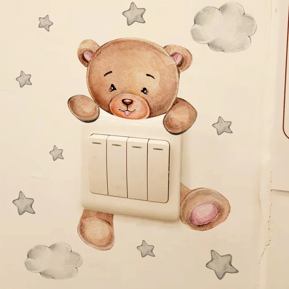 Bear Star Switch Sticker