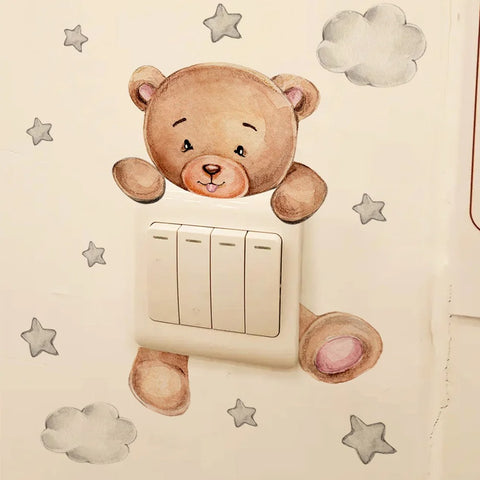 Bear Star Switch Sticker