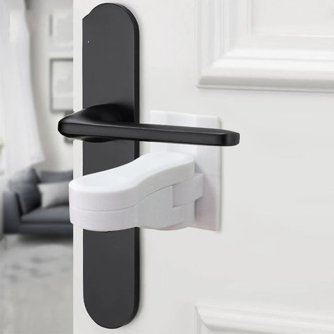 Baby Safety Door Handle Lock – Childproof Lever Lock with Adhesive