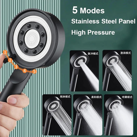 5 Modes High-Pressure Shower Head