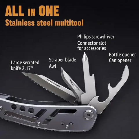 24-in-1 Professional Multi-tool – Compact Survival Gear