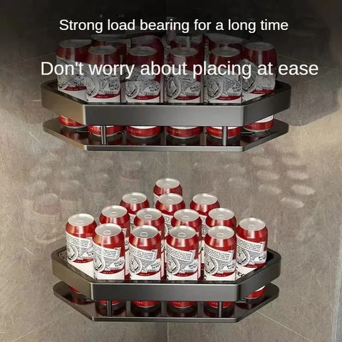 Black Punch-Free Corner Rack