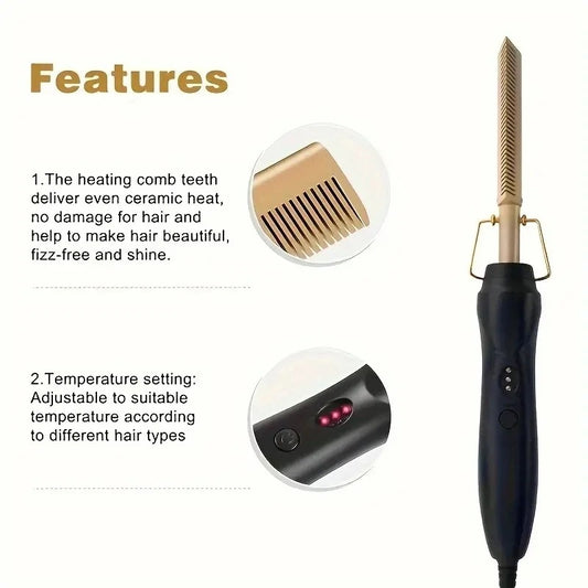 Electric Hot Comb – Hair Straightening