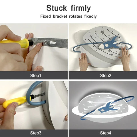 Modern LED Rocket Ceiling Light – 220V