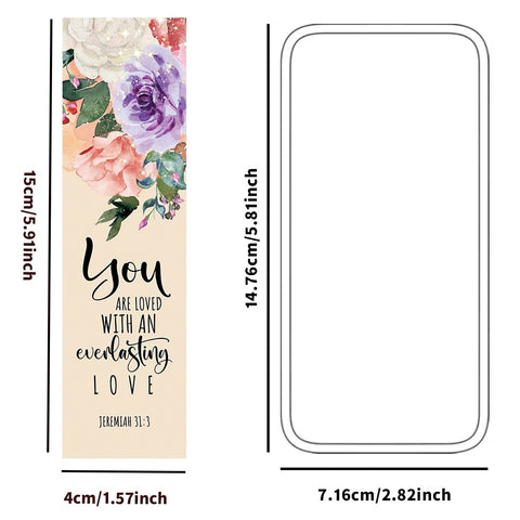 30 Floral Inspirational Bible Verse Bookmarks