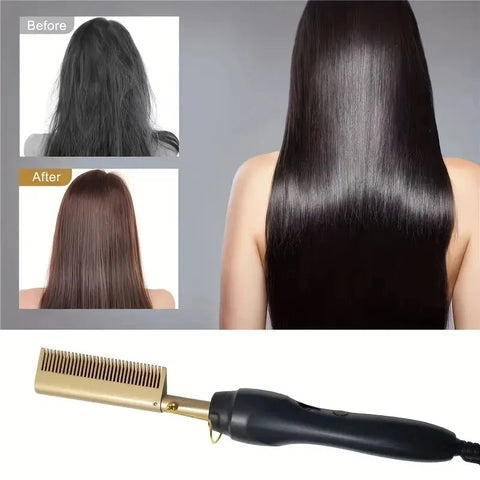 Electric Hot Comb – Hair Straightening