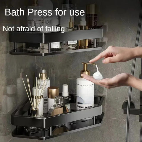 Black Punch-Free Corner Rack