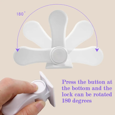 Baby Safety Door Handle Lock – Childproof Lever Lock with Adhesive