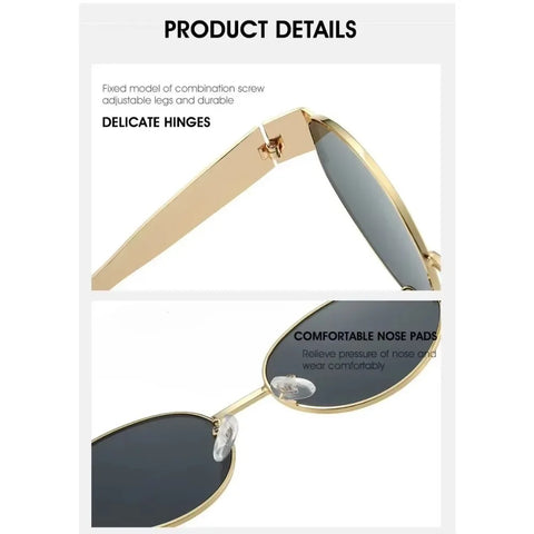 Luxury Metal Frame Sunglasses