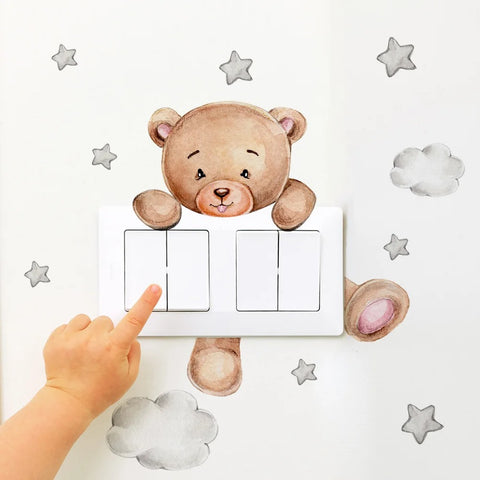 Bear Star Switch Sticker