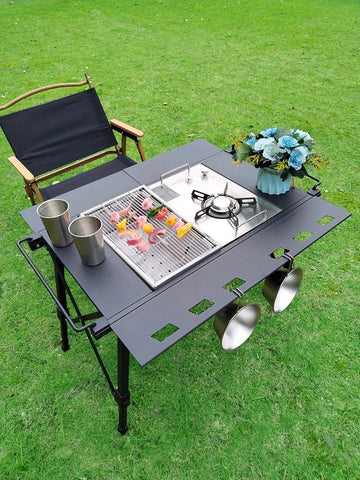 Lohas Camping Desktop Burner, Grate and Table
