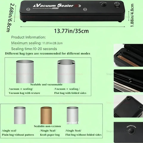 2-in-1 Vood Vacuum Sealer