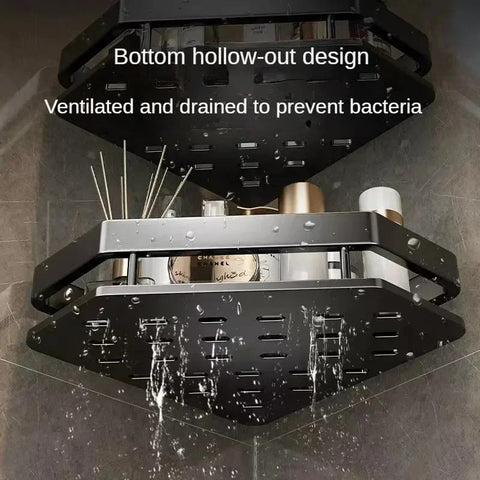 Black Punch-Free Corner Rack