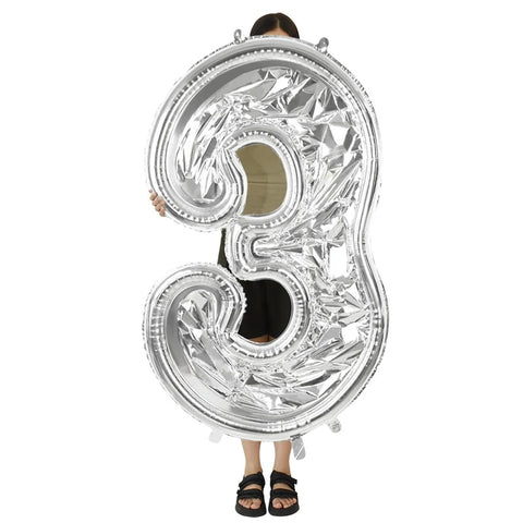 65-Inch Large Foil Number Balloon DIY Filling Frame