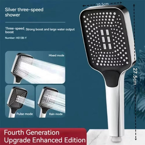 Adjustable High-Pressure Shower Head
