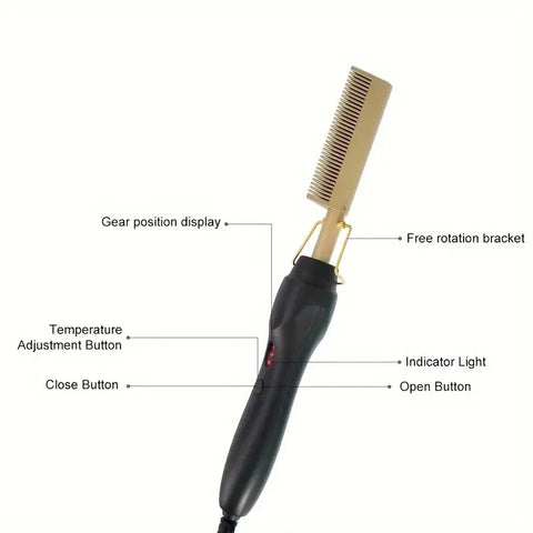 Electric Hot Comb – Hair Straightening