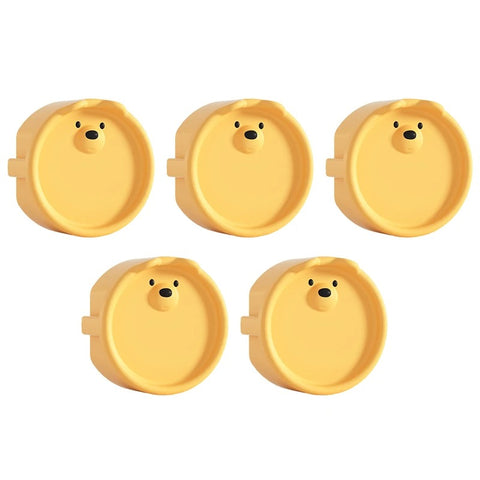 5Pcs White Bear Baby Safety Socket Protection Covers