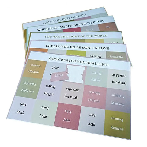 5 Sheets Bible Index Tabs