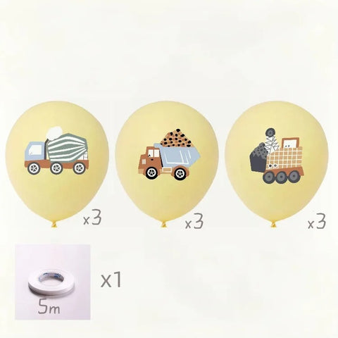 Car Themed Happy Birthday Party Banner