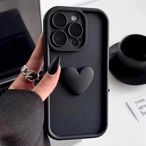 Luxury Cute 3D Love Heart Silicone IPhone Case